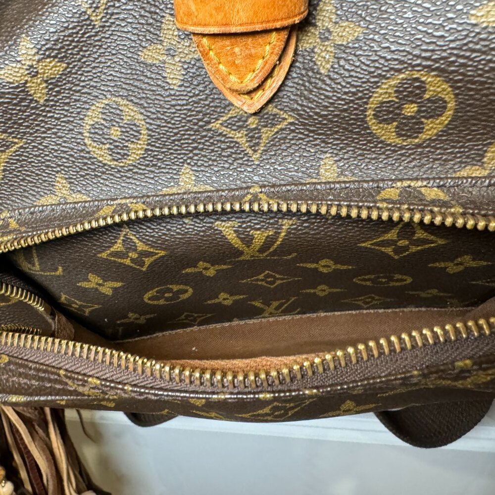 Vintage Boho Louis Vuitton Fringe Backpack - Picture 4 of 16